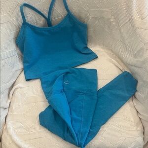 Beyond Yoga Blue Pajama Set